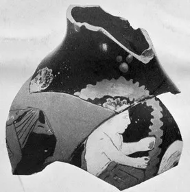 CHOUS, FRAGMENT (ATHENIAN, RED-FIGURE)