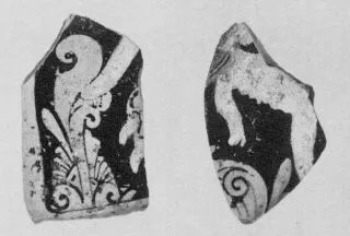 OINOCHOE, FRAGMENTS (ETRUSCAN, RED-FIGURE)