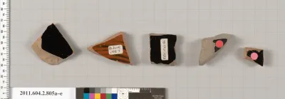 Terracotta fragments of calyx-kraters (bowls for mixing wine and water)