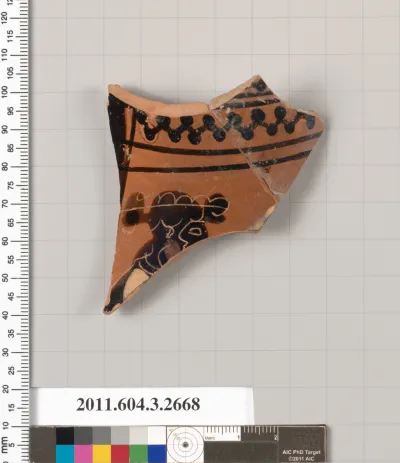 Terracotta fragment of an olpe (jug)
