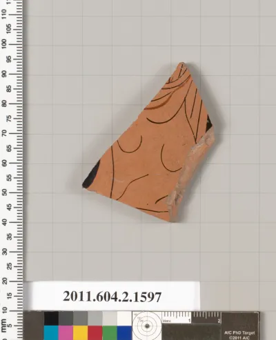 Terracotta fragment of a skyphos (deep drinking cup)