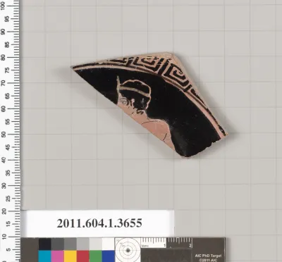 Terracotta fragment of a kylix (drinking cup)