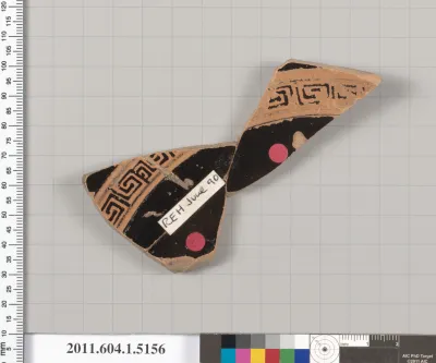 Terracotta fragment of a kylix (drinking cup)