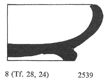 DISH (ATHENIAN, BLACK GLAZE)