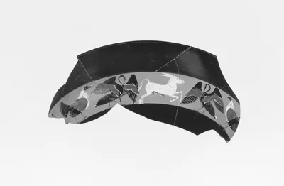 Attic Black-Figure Band Cup Fragment