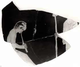 CHOUS, FRAGMENT (ATHENIAN, RED-FIGURE)