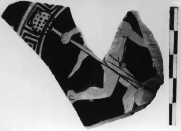 CUP, STEMLESS, FRAGMENT (ATHENIAN, RED-FIGURE)