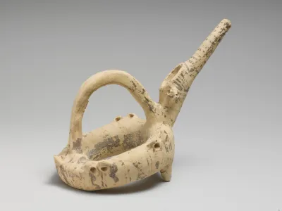 Terracotta ring-vase