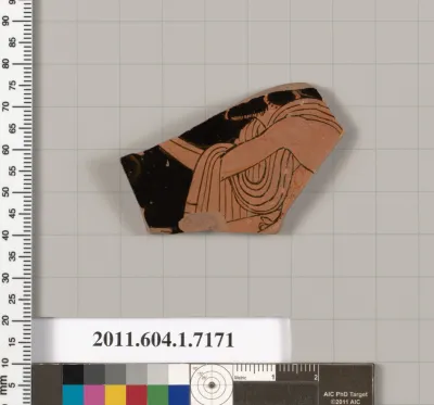 Terracotta fragment of a kylix (drinking cup)