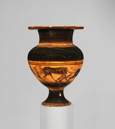 Terracotta lydion (perfume jar)