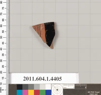 Terracotta fragment of a kylix (drinking cup)