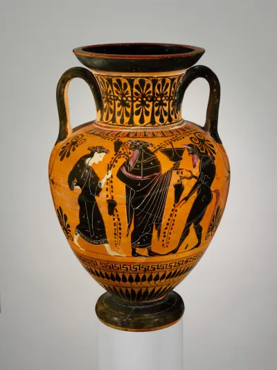 Terracotta neck-amphora (jar)