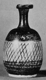 BOTTLE (SOUTH ITALIAN, BLACK PATTERN)