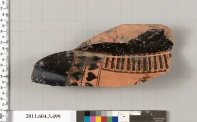 Terracotta fragment of a column-krater (bowl for mixing wine and water)