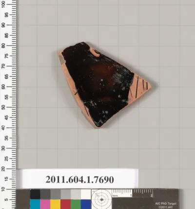 Terracotta fragment of a kylix (drinking cup)