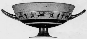 CUP, LITTLE MASTER BAND (ATHENIAN, BLACK-FIGURE)