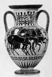 AMPHORA, NECK (ATHENIAN, BLACK-FIGURE)