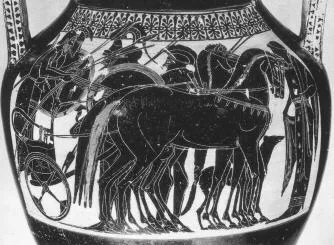 AMPHORA, BELLY, TYPE A (ATHENIAN, BLACK-FIGURE)