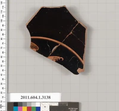 Terracotta fragment of a kylix (drinking cup)