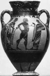 AMPHORA, BELLY, TYPE B (ATHENIAN, BLACK-FIGURE)