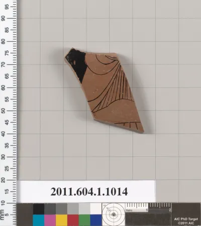 Terracotta fragment of a kylix (drinking cup)