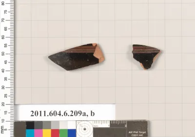 Terracotta fragments of an open shape