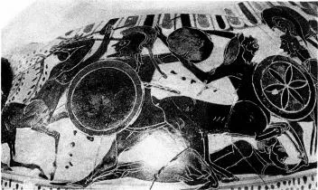 AMPHORA, NECK (ATHENIAN, BLACK-FIGURE)