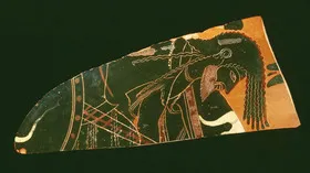 AMPHORA, BELLY, FRAGMENT (ATHENIAN, BLACK-FIGURE)
