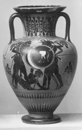 AMPHORA, NECK (ATHENIAN, BLACK-FIGURE)