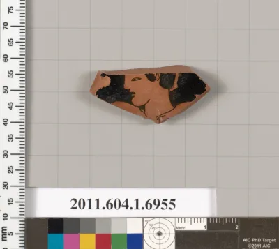 Terracotta fragment of a kylix (drinking cup)