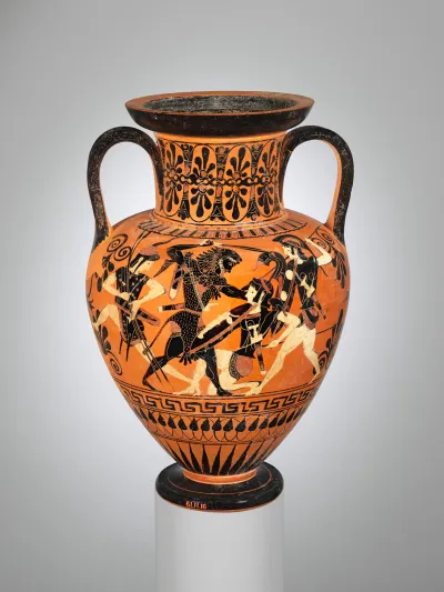 Terracotta neck-amphora (jar)