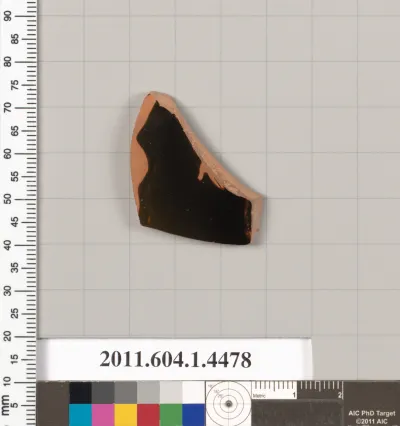 Terracotta fragment of a kylix (drinking cup)