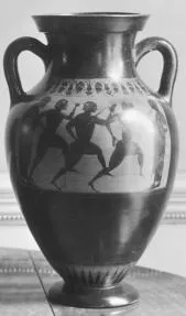 AMPHORA, BELLY, TYPE B (ATHENIAN, BLACK-FIGURE)