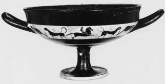 CUP, LITTLE MASTER BAND (ATHENIAN, BLACK-FIGURE)