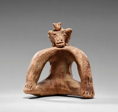 Statuette of an Ape with Its Baby