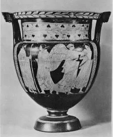 KRATER, COLUMN (ATHENIAN, RED-FIGURE)