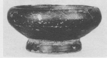 DISH (ATHENIAN, BLACK GLAZE)