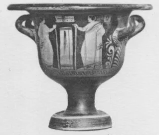 KRATER, BELL (SOUTH ITALIAN, APULIAN, RED-FIGURE)