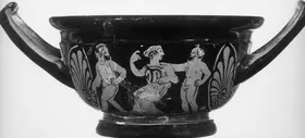 CUP, STEMLESS (ATHENIAN, RED-FIGURE)