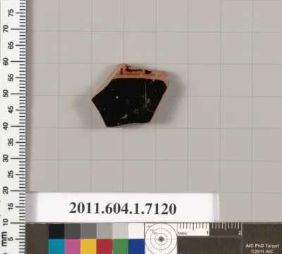 Terracotta fragment of a kylix (drinking cup)