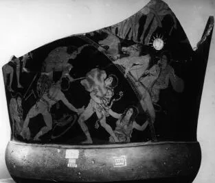 KRATER, CALYX, FRAGMENTS (ATHENIAN, RED-FIGURE)