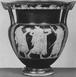 KRATER, COLUMN (ATHENIAN, RED-FIGURE)