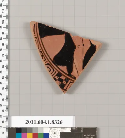 Terracotta fragment of a kylix (drinking cup)