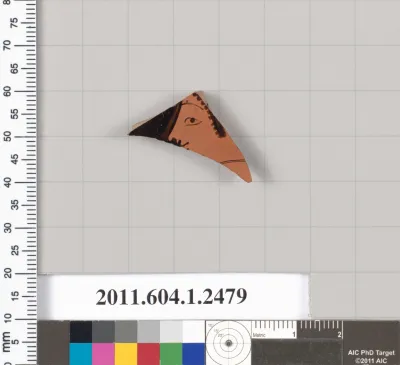 Terracotta fragment of a kylix (drinking cup)