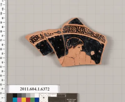 Terracotta fragment of a kylix (drinking cup)