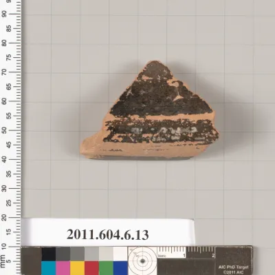 Terracotta fragment of a closed shape