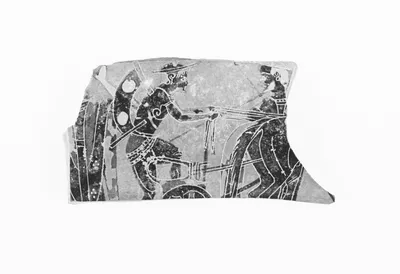 Attic Black-Figure Band Cup Fragment