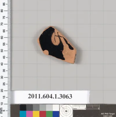 Terracotta fragment of a kylix (drinking cup)