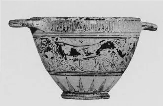 SKYPHOS (CORINTHIAN, BLACK-FIGURE)