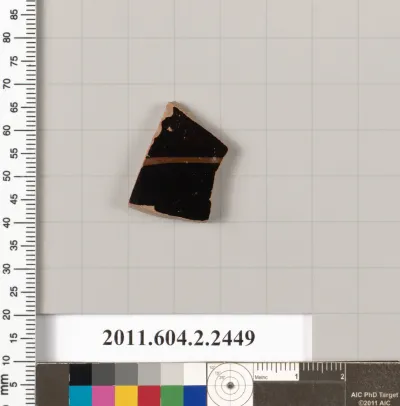 Terracotta fragment of a closed shape